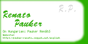 renato pauker business card